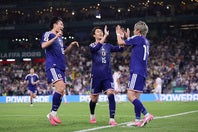 W杯GS第２節でチュニジアを４－０で下し、快勝を収めた森保J。(C)Getty Images