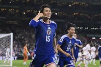 チュニジア戦で先制点を挙げた鎌田。(C) Getty Images