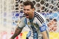 オーストリア戦の２得点でW杯通算最多得点者になったアルゼンチンのメッシ。(C)Getty Images
