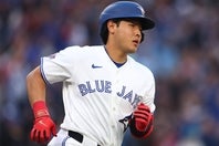アストロズ戦で２安打１打点をマークしたブルージェイズの岡本。(C)Getty Images
