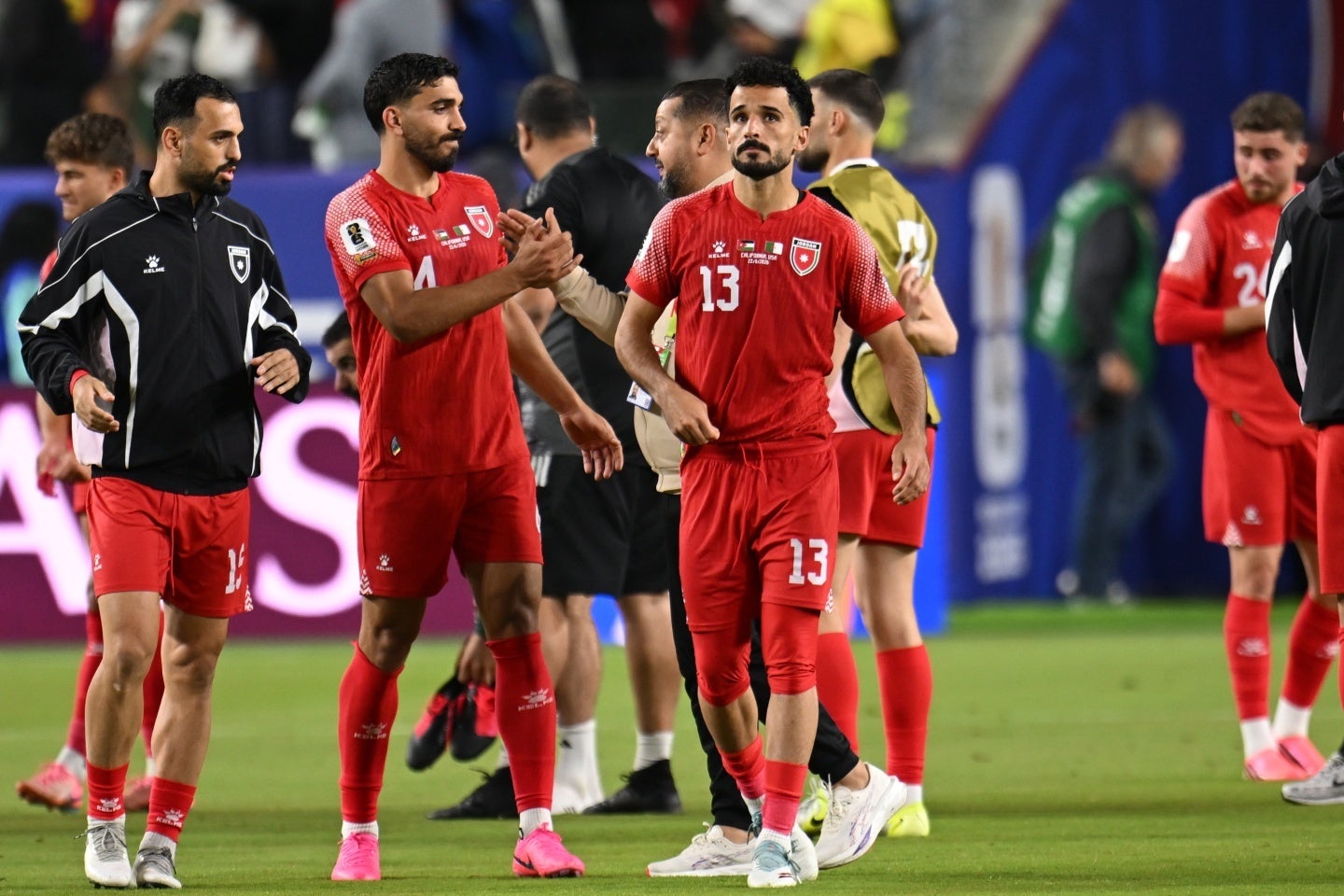 初出場のヨルダン。アルジェリア戦後のロッカールームが話題を呼んでいる。(C)Getty Images