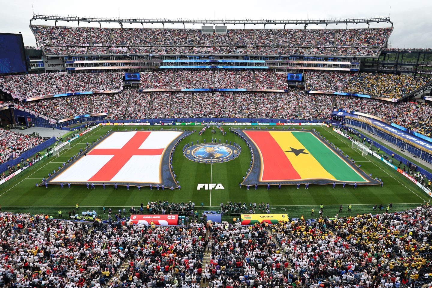 イングランド対ガーナ戦の会場となったボストン・スタジアム。(C) Getty Images