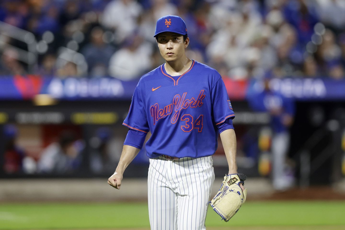 ４回途中７失点で６敗目を喫した千賀。崖っぷちに追い込まれた。(C) Getty Images