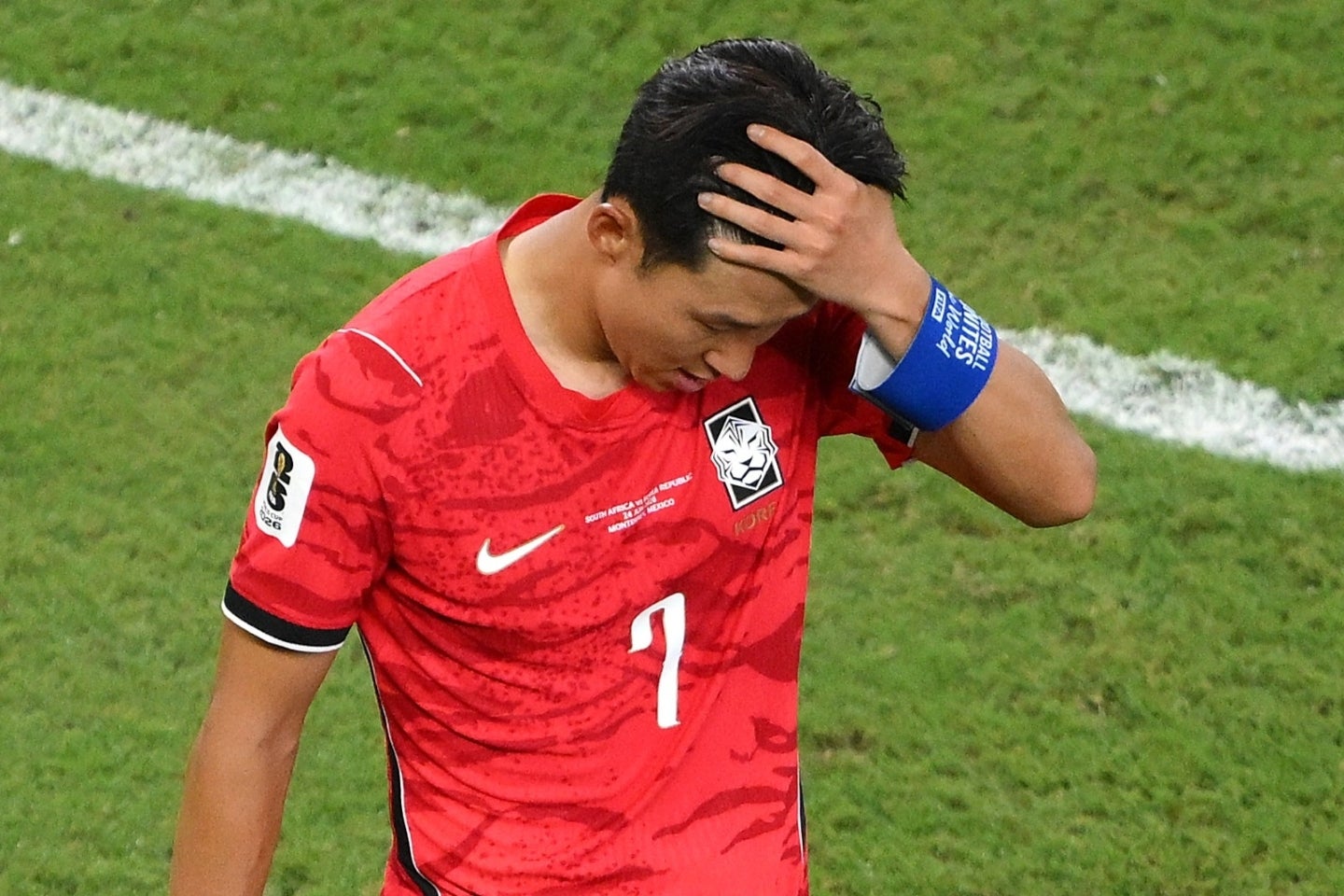 韓国代表が南アフリカに０-１で敗戦。１勝２敗とし、グループステージ敗退の危機に瀕している。(C)Getty Images