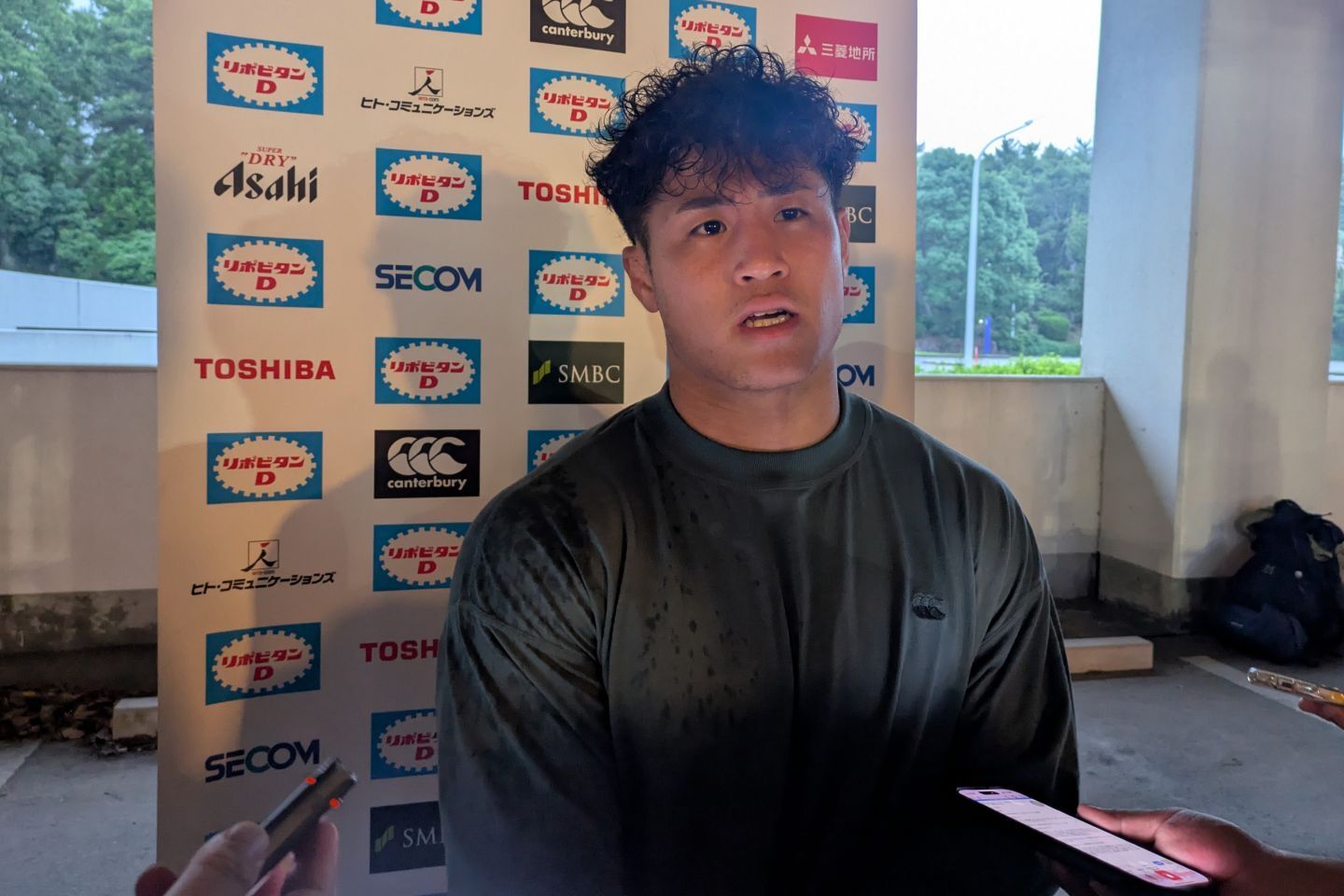 JAPAN XVのマオリ・オールブラックス戦で先発するスタンドオフの伊藤。写真：向風見也