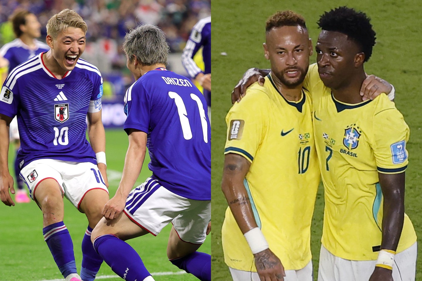 日本代表は決勝トーナメント１回戦にあたるラウンド・オブ32でブラジル代表と対戦する。(C)Getty Images