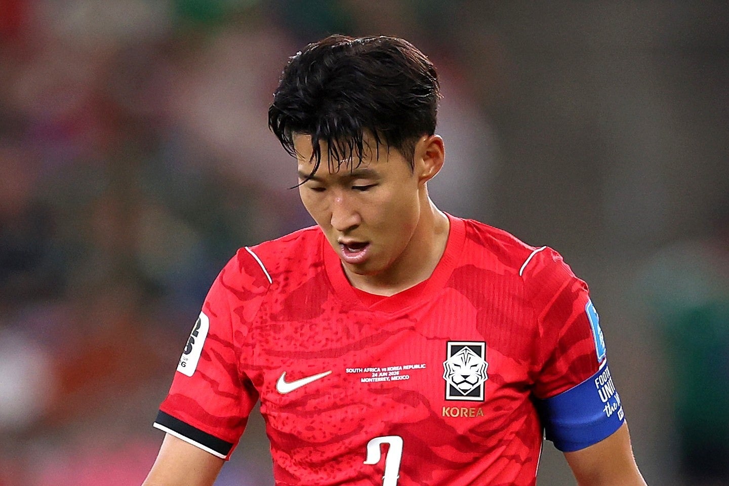 韓国代表をけん引しているソン・フンミン。屈辱のW杯敗退の可能性が高まってきている。(C) Getty Images