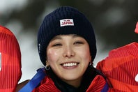 スキージャンプ混合団体銅の髙梨沙羅。モデルショットが話題になっている。(C)Getty Images