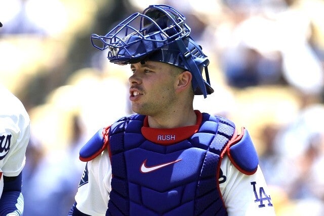 ドジャースの正捕手スミスの代役として奮闘しているラッシング。(C)Getty Images