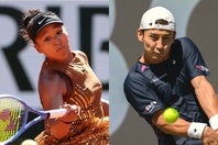 ウインブルドン１回戦で大坂（左）はジャクモと、島袋（右）はファリアと対戦予定だ。（C）Getty Images