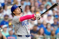 今季12号アーチを放ったカブスの鈴木誠也。(C)Getty Images