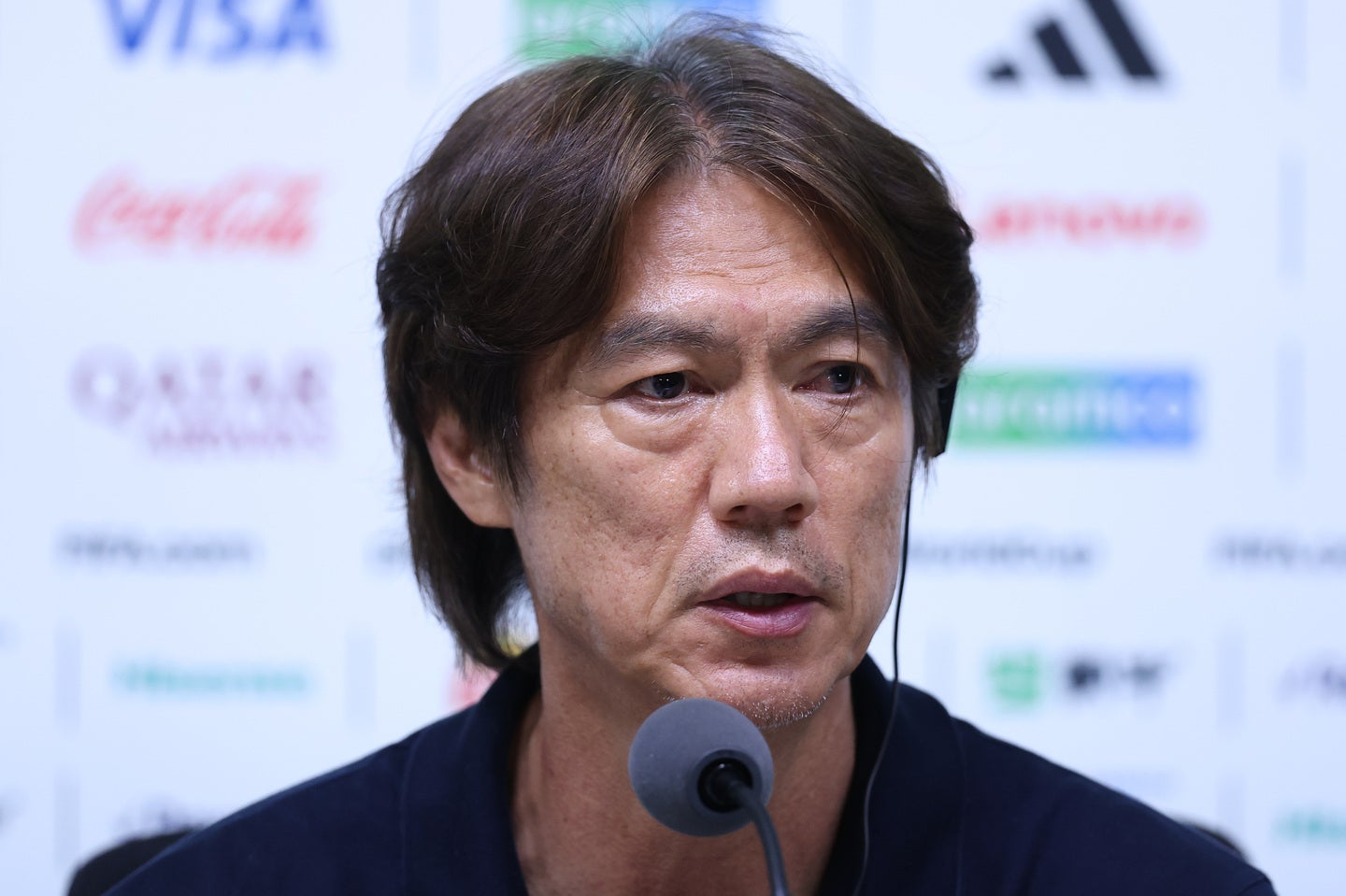 GS敗退の韓国ホン・ミョンボ監督が辞任を発表した。写真：Getty Images