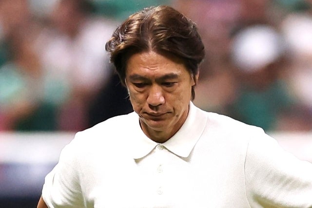 辞任を表明した韓国のホン・ミョンボ監督。(C)Getty Images