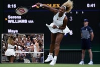 聖地への帰還を果たしたセレナ・ウィリアムズ。初戦でジョイントに敗れたが、往時を彷彿とさせるダイナミックなプレーを披露し、観客を沸かせた。(C)Getty Images