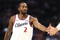 ８シーズンぶりのトロント凱旋となるレナード。現行契約は残り１年だが…。(C)Getty Images
