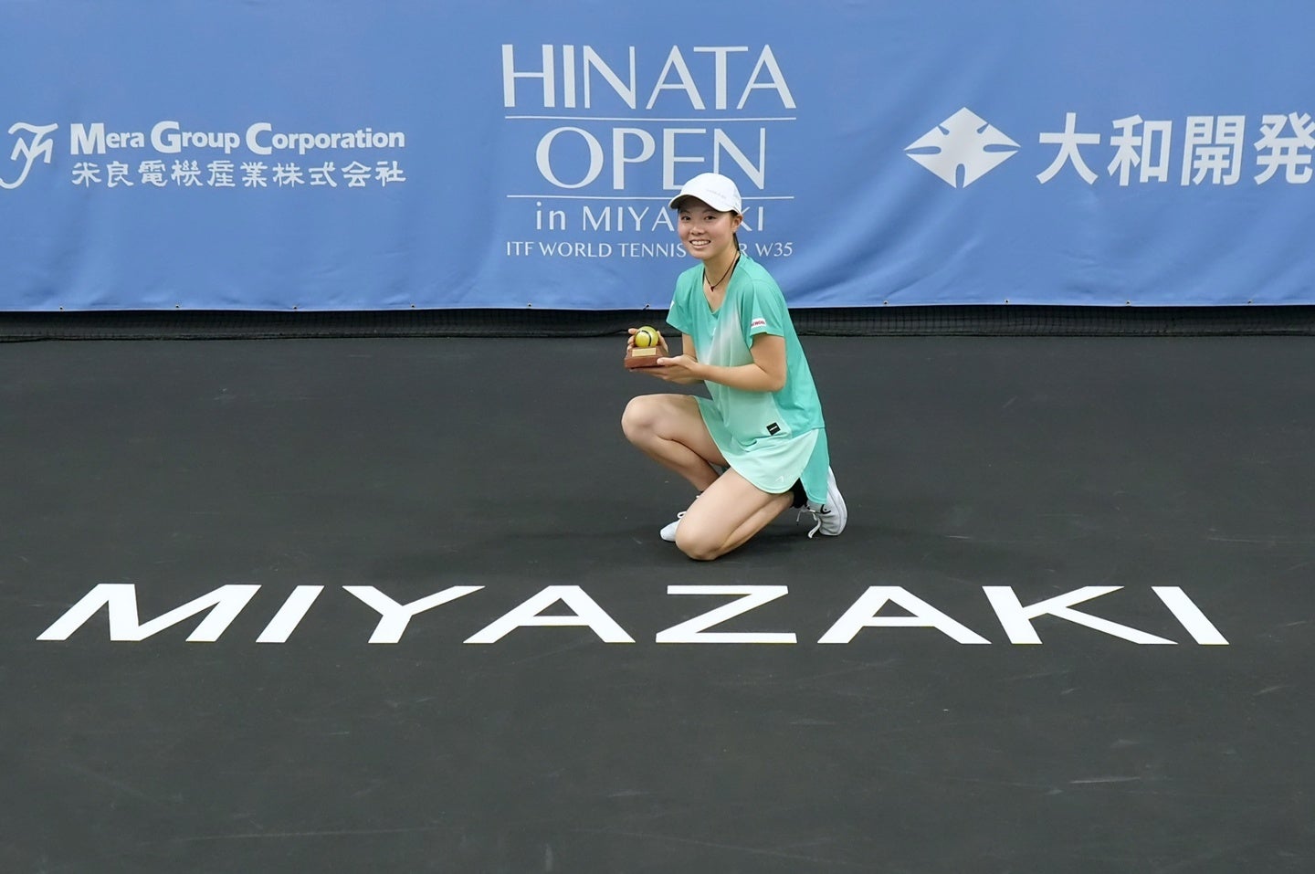 木下晴結選手が１週目で優勝しランキングを上げた。（C）ひなたオープン in 宮崎