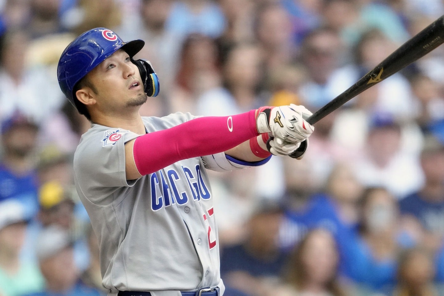 メジャー通算100本塁打に到達し、打棒でチームを牽引する鈴木誠也　 　　　⒞Getty Images