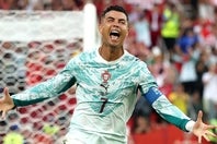 ラウンド・オブ32のクロアチア戦でPKを決めたC・ロナウド。これがW杯決勝トーナメントでの初ゴールだ。(C)Getty Images