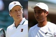 ４回戦で対戦することとなったシナーと望月。(C) Getty Images
