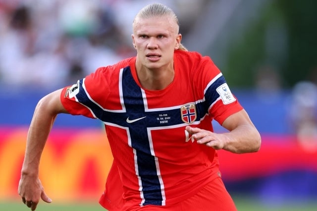 ブラジル戦で２ゴールを挙げたノルウェーFWハーランド。(C)Getty Images