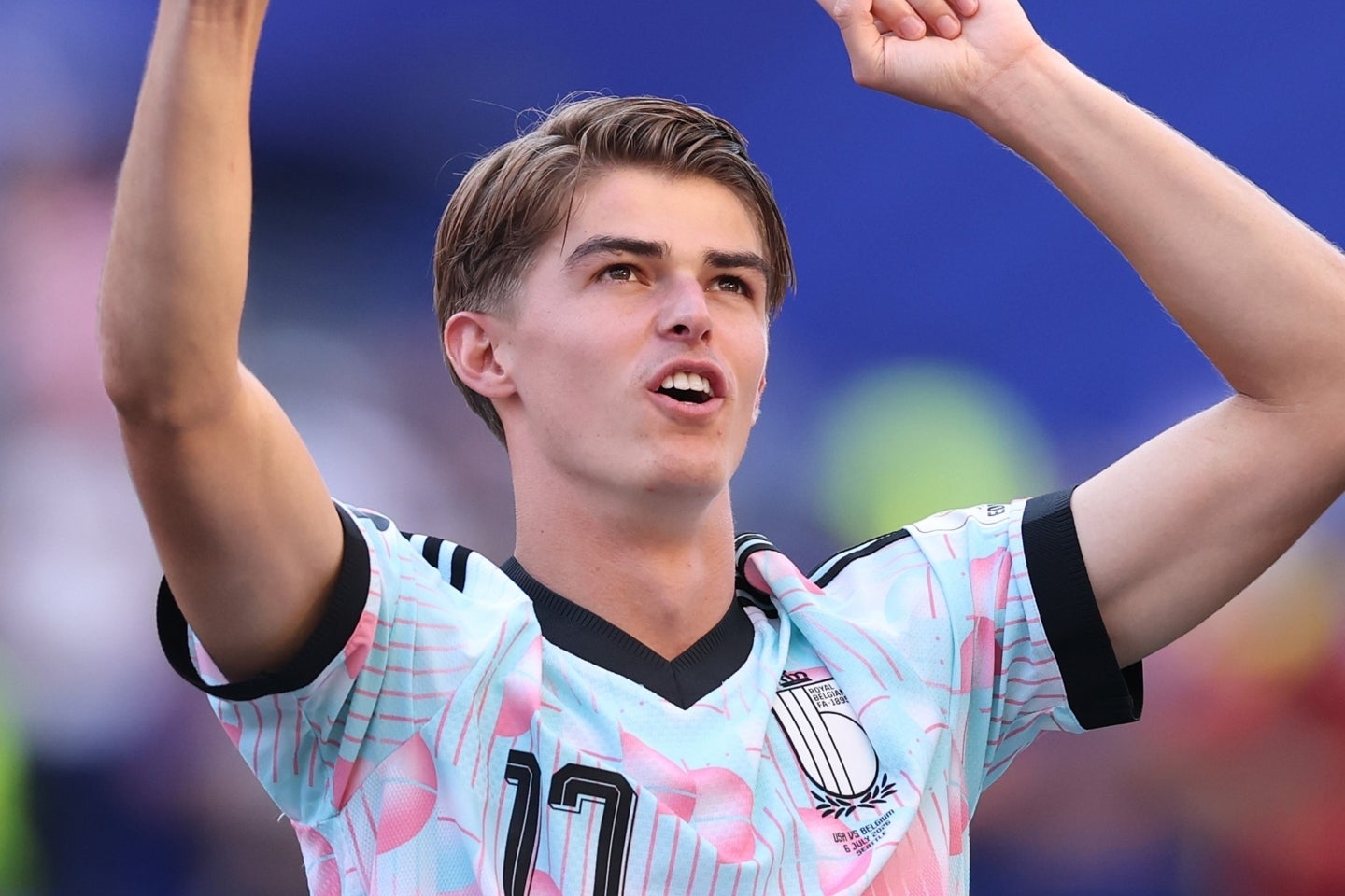 アメリカ戦で２ゴールを決めたベルギー代表FWシャルル・デ・ケテラーレ。(C)Getty Images
