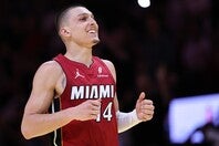 生まれ故郷のミルウォーキーに帰還するヒーロー。７年間所属したヒートに感謝を綴った。(C)Getty Images