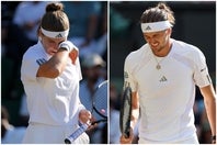 ムチョバ（左）とズベレフ（右）は芝アレルギーに苦しみながら、共に初のウインブルドン準決勝へと勝ち進んでいる。(C)Getty Images