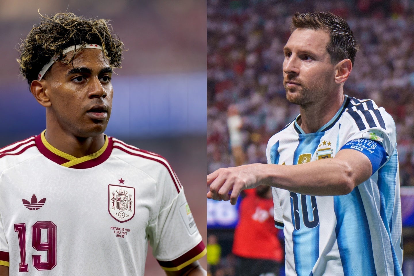 スペインとアルゼンチンの対戦は決勝のみ。ヤマル（左）と<br />
メッシ（右）の対決はぜひ見たいものだ。(C)Getty Images<br />
<br />
<br />
<br />
<br />
<br />
<br />
<br />
<br />
<br />
<br />
８<br />
<br />
<br />
<br />
<br />
<br />
<br />
<br />
<br />
<br />
<br />
<br />
<br />
<br />
<br />
<br />
<br />
<br />
<br />
<br />
<br />
<br />
<br />
右実現してほしいものだ