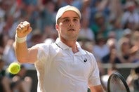 ウインブルドンにはワイルドカード（主催者推薦）で出場している地元イギリスのフェリーが格上選手を次々と破り遂にベスト４まで上り詰めた。(C)Getty Images