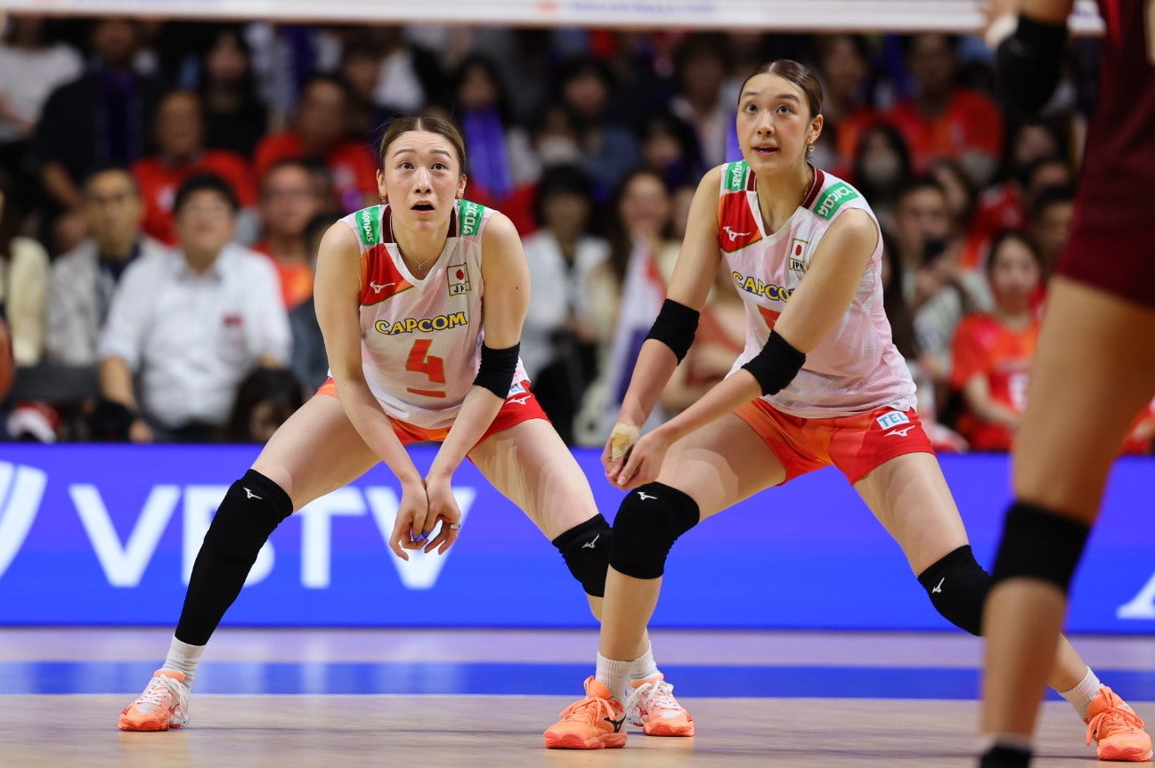 バレーボール女子日本代表のユニホームにも注目が集まった。写真：梅月智史（THE DIGEST写真部）
