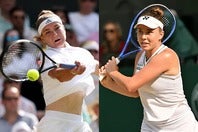 決勝にコマを進めたムチョバ（左）とノスコワ（右）だが、いずれが勝ってもウインブルドン初優勝とともに四大大会初制覇となる。(C)Getty Images