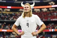ノルウェー代表のエースFWハーランド。(C)Getty Images