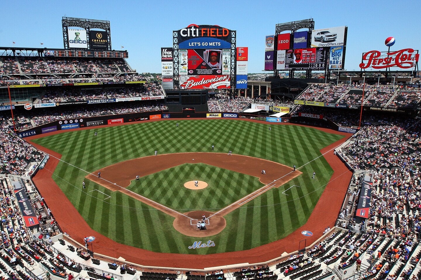 MLBメッツ戦を現地観戦していた話題女優が注目を集めている。(C)Getty Images