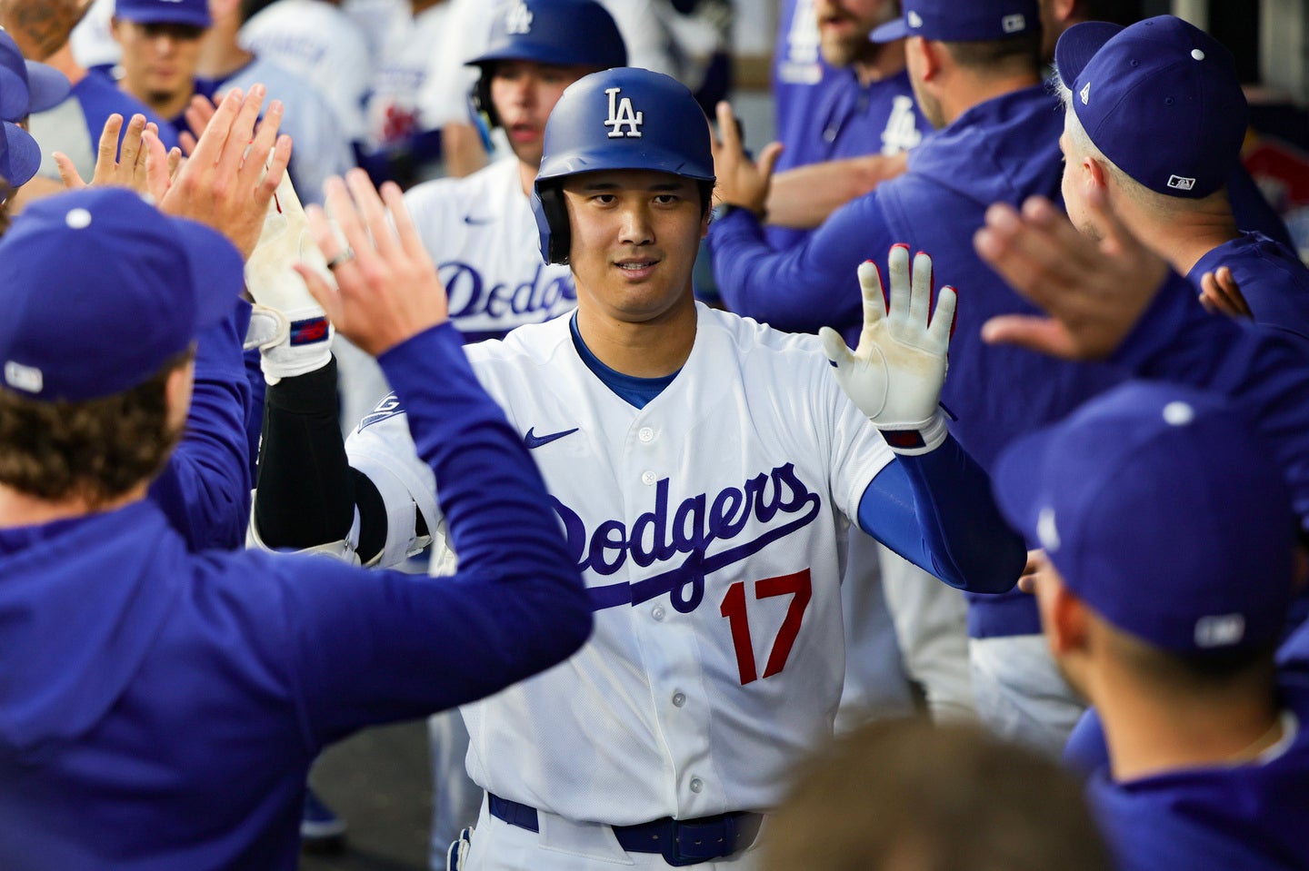 ドジャースの大谷翔平が21号ソロを放った。(C)Getty Images