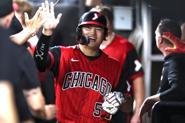 アスレティックス戦で５月下旬以来、約１か月半ぶりにMLBに復帰したWソックスの村上。(C)Getty Images