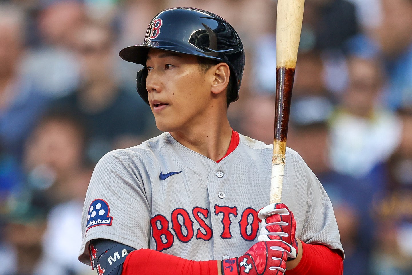 Rソックスの吉田がダメ押しの３号２ランを放った。(C)Getty Images