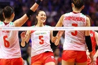 決勝R進出を決めた日本。強敵ポーランドとの直接対決をフルセットゲームで制した。写真：梅月智史（THE DIGEST写真部）