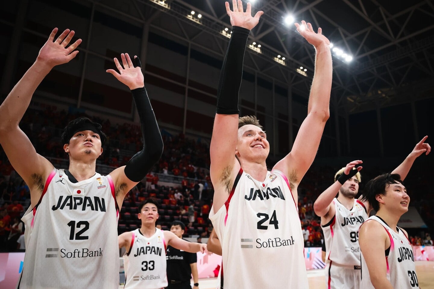 最終予選開始時点でグループ２位の日本。このまま３大会連続のＷ杯出場権を掴めるか。(C)FIBA