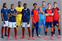 「事実上の決勝戦」とも言われているフランス対スペイン。(C)Getty Images