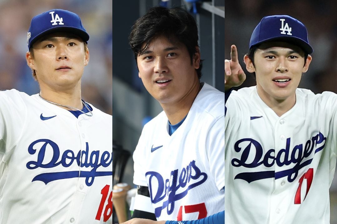 ドジャースの選手たちが「電話をかけない相手」に挙げた日本人トリオが話題になっている。(C) Getty Images