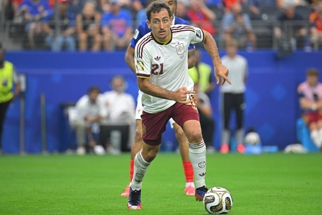 北中米W杯セミファイナルのフランス戦で先制のPK弾を決めたスペインのオジャルサバル。写真：金子拓弥（THE DIGEST写真部／JMPA代表撮影）