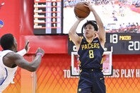 ６得点、４アシストをマークした河村。残り１試合でさらなるアピールなるか。(C)Getty Images