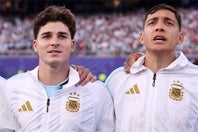 アルゼンチン代表のアルバレス（左）とモリーナ（右）もアトレティコ所属。(C)Getty Images