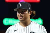 メジャー１年目の村上宗隆を地元メディアが絶賛している。(C) Getty Images
