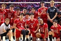 バレー男子日本代表がフルセットでイタリアを下した。写真：梅月智史（THE DIGEST写真部）