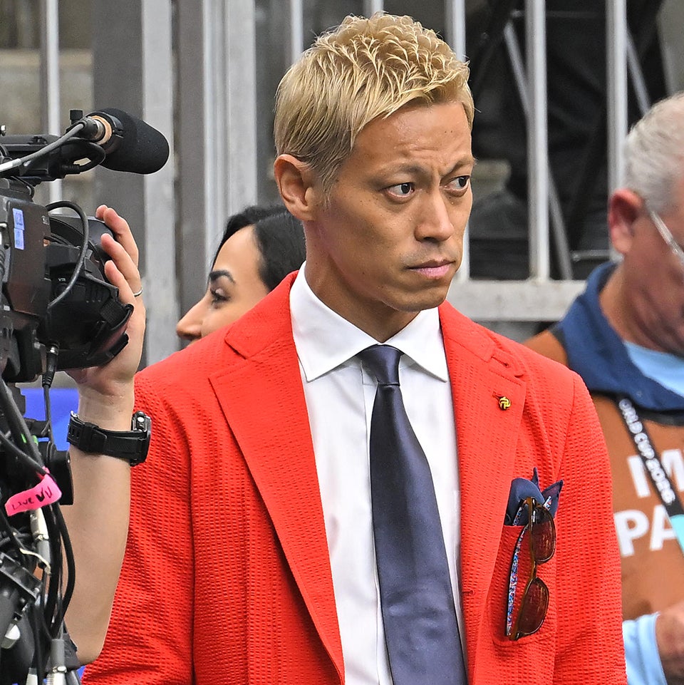 今回のワールドカップでも解説で話題になった本田。写真：金子拓弥（THE DIGEST写真部／JMPA代表撮影）