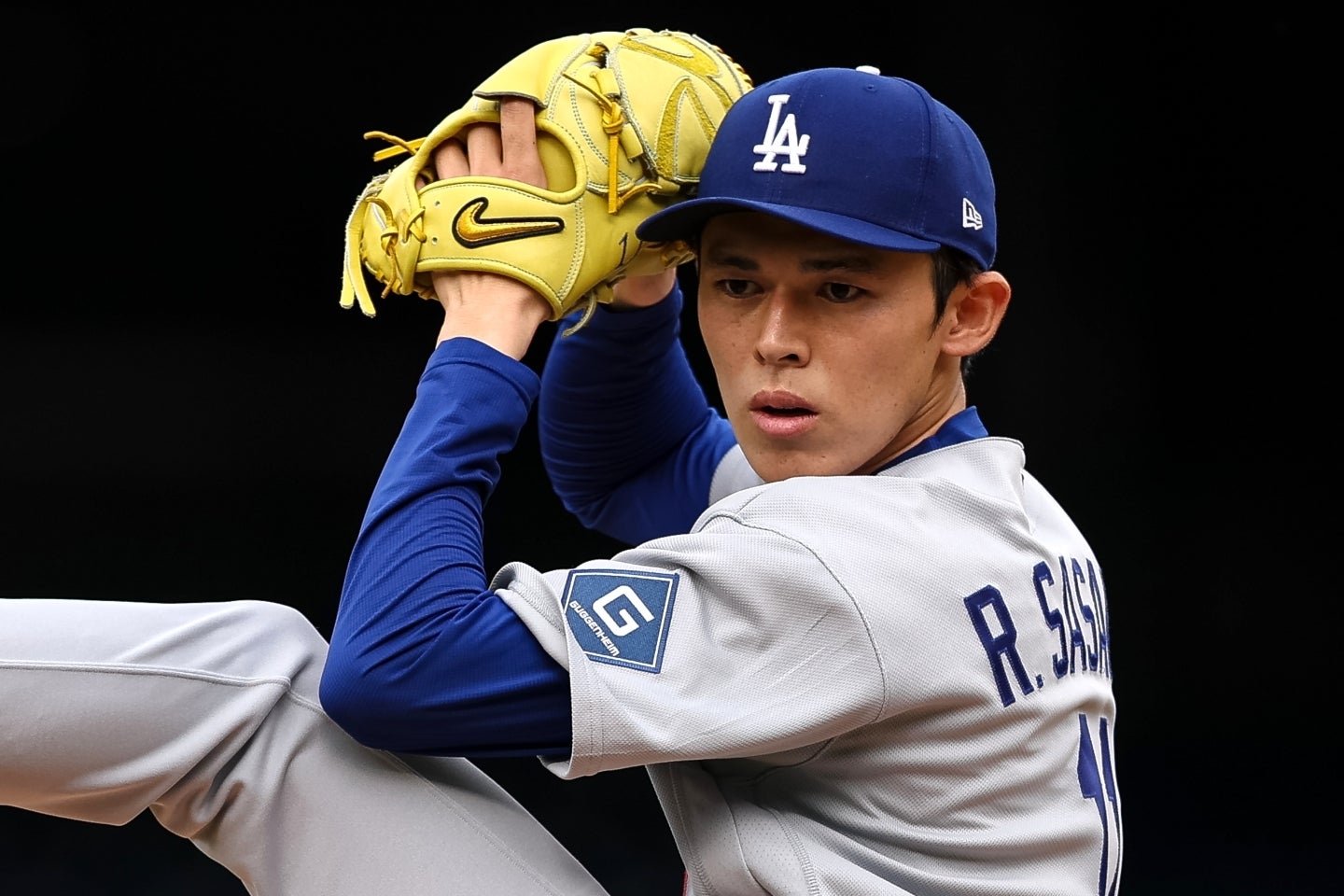ヤンキース戦に先発した佐々木が６回１失点と好投した。(C)Getty Images
