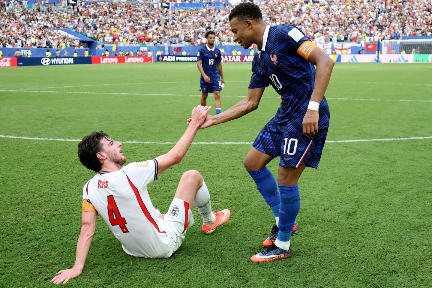 フランスとイングランドの３位決定戦は計10ゴールが生まれる乱打戦となった。(C)Getty Images