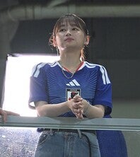 北中米W杯で日本代表を中心に現地レポーターとして活躍した女優の影山優佳さん。写真：金子拓弥（THE DIGEST写真部／JMPA代表撮影）