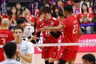 日本はアルゼンチンをストレートで撃破。予選Rを12連勝で締めくくった。写真：梅月智史（THE DIGEST写真部）